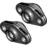 Flange set 3/8 in NPT