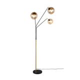 Paxton floor lamp 3xE27 matt black/gold