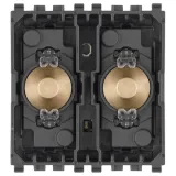 Vintage 2Lever KNXSecure Contr.2M s.gold