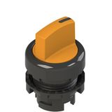 Short handle selector, 3 positions orange with marking