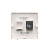 Touch panel 3 modules, Modul 1: 1 touch field, Module 2: 4 touch fields, Module 3: 2 horizontal touch fields, Fixing: horizontal, Silver mist