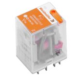 Industrial relay, 230 V AC, Green LED, 4 CO contact (AgNi gold-plated)