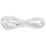 Power connector socket, free end (AWG 18/0.85 mm2), white, max. 8 A, length 3 m