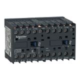 Reversing contactor, TeSys K, 3P, AC-3, lt or eq to 440V 12 A, 1 NC, 24VDC coil