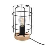 GOTTO DESK LAMP BLACK/WOOD E27 1X15W IP20