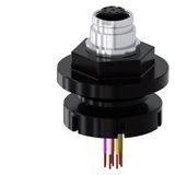 Adapter, M12 socket, 8-pole, for M20/M25 cable entry