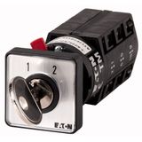 TM-3-8222/EZ/S-J Changeover switches, TM, 10 A, center mounting, 3 contact unit(s), Contacts: 6, 60 °, maintained, Without 0 (Off) position, 1-2, Design number 8222, K