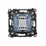Double aerial socket type "F", (module), Simon 24, IP20/IP44, champagne matt