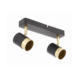 Ceiling luminaire ORIO, IP20, max. 50 W, 2*GU10, round, black