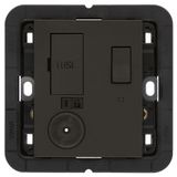 13A switched/fused connection unit black