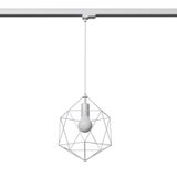 HANGING LAMP 3 PHASE GASPARE WHITE E27 3000K 7.5W 620LM