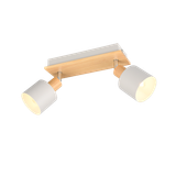 Shanti spot 2-pc E14 warm grey/wood