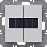 KNX radio wall-transm. 2gang flat solar quickl.,S.1/B.3/B.7,p.white ma