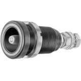 6 mm panel plug, threaded bolt, 25 mm², mounting Ø 18.5 mm, red, 14.0006-22