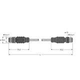 Industrial Ethernet Cable Extension Cable   RSS RSSD 441-2M
