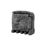 PANLUX Column STONE 2xsocket stone IP44 gray