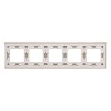 Double frame, glass, frosted gray glass