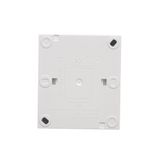 IP44 double socket outlet with earthing - transparent flap, 16A, quick connection, dark grey