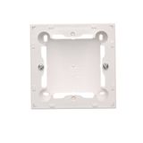 Single surface mounted box, white