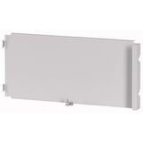 Front plate, blind, HxW= 100 x 600mm