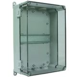 Surface mountable insulating enclosure IP 54 f. DIN rail mounted dev. 