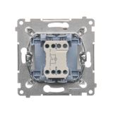 Single key for switches and electronic controllers, cream white/electro white