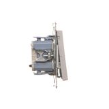 RTV final aerial socket for pass-through socket, (module), Simon 24, IP20, graphite mat