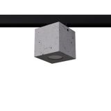 3-PHASE QUAD CONCRETE RAIL CEILING LAMP GU10 4000K 7W 530LM BLACK