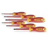 HOEGERT 6- piece insulated screwdriver set, 1000 V, S2 steel