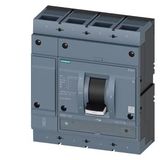 Circuit breaker 3VA1 IEC frame 1000 breaking capacity class M Icu=55 kA @ 415 V