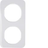 Frame 2gang, R.1, p. white glossy