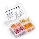 Wire connector kit IDEALNA COMBO 2 (plastic box 120 pcs: (30)SCP2, (30)SCP3, (30)SCP4, (30)SCS2)