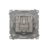 "Bell" push button with LED indicator light, (module), 10AX, quick connection, white