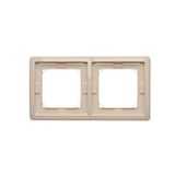 IP44 double frame, beige
