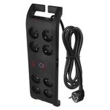 Surge Protector EMOS – 8 sockets, 3m, black