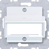 Central plate for RDM single module, A.x/C.x/S.x/B.x/Q.x/K.x white glass
