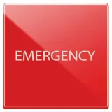 Emergency Button 1P NO+NC 10A, S44, red colour - 2 Mod.