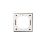 Single switch with backlight LED, 10AX, matt aluminum