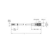 Actuator and Sensor Cable, PVC Extension Cable   PKG4.5S-1.6-RSW4.5T/TEL