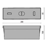 INSERT+2 FLUSH-MOUNTED BOX