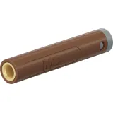 4 mm socket, crimp connection, 2.5 mm², mounting Ø 8 mm, brown, 64.2065-27