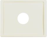 Centre plate plug-in opening for nurse call systems, arsys, white glos