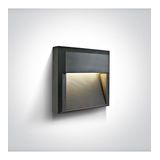 67430A/AN/V ANTHRACITE WALL LIGHT 8W CCTV DARK LIGHT IP65