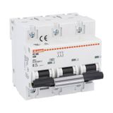 Miniature circuit breaker, 1P, 2P, 3P and 4P - 10kA, characteristic C, 80A