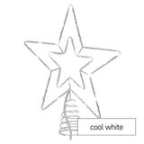Standard LED intercon. Christmas star, 28.5 cm, outdoor and indoor, cool white