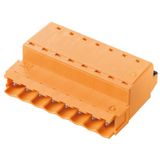 PCB plug-in connector, male plug, 5.08 mm, Number of poles: 5, 180°, PUSH IN with actuator, Clamping range, max. : 3.31 mm², Box