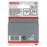 Fine wire staple, type 53 11.4 x 0.74 x 6 mm