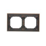 Two-way switch with LED backlight without symbol, 10AX, matt aluminum
