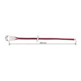 Connection connector for single-color LED strips 10 mm, 2 pins, 2 m, max. 120 LEDs/m