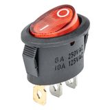 Eliptic switch 12V/230V (with red light) BU02